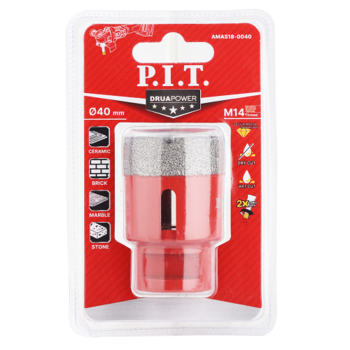 Коронка алмазная по керамограниту PIT (AMAS18-0040)