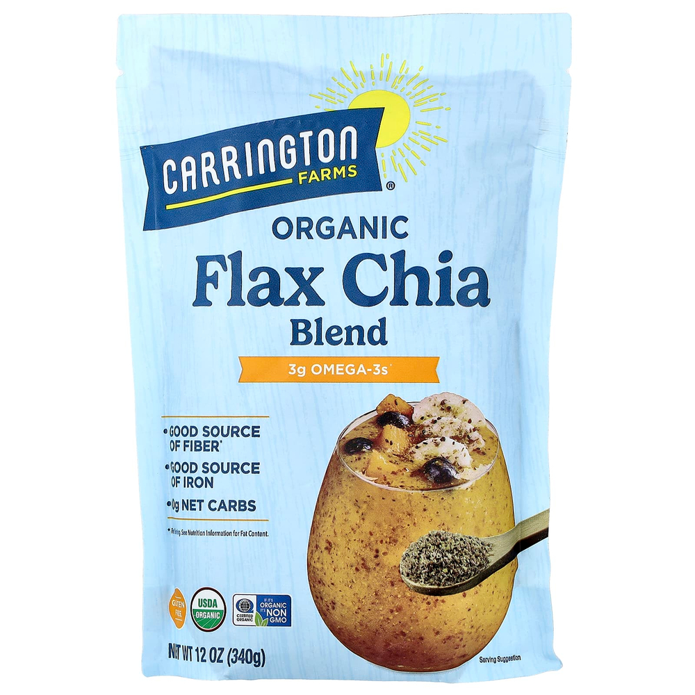 Carrington Farms, Смесь органического льна и чиа, 340 г (12 унций)