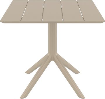 Стол пластиковый Paris Table 80 бежевый