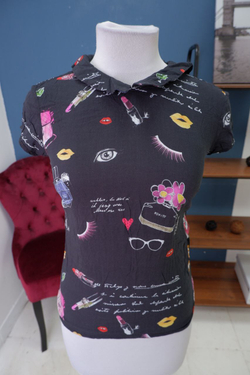 Футболка Mohito с принтом 42 размер