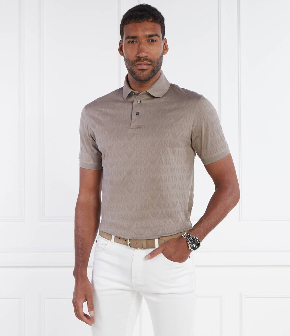 Поло Emporio Armani - бежевый(3D1FM8 1JORZ)
