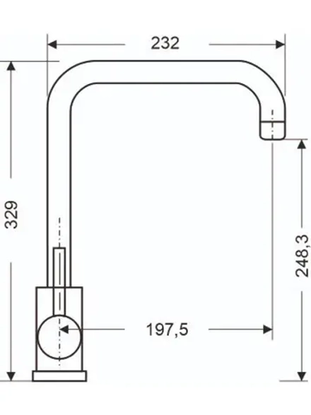 Смеситель GranAlliance G-3 глянцевый