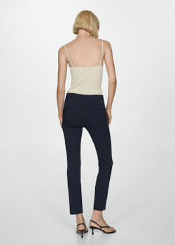 Хлопковая футболка с круглым вырезом горловины