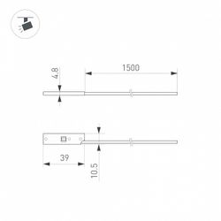 Токопровод концевой Arlight MAG-MICROCOSM 043052