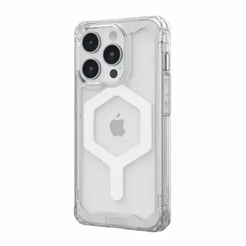 Чехол с поддержкой MAGSAFE Uag Plyo для iPhone 15 Pro 6.1", цвет прозрачный/белый (Ice/White)