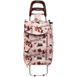 Тележка хозяйственная с сумкой (95*30*33см, колеса 16см,грузоподъемность до 30 кг) газета DC-307EZ