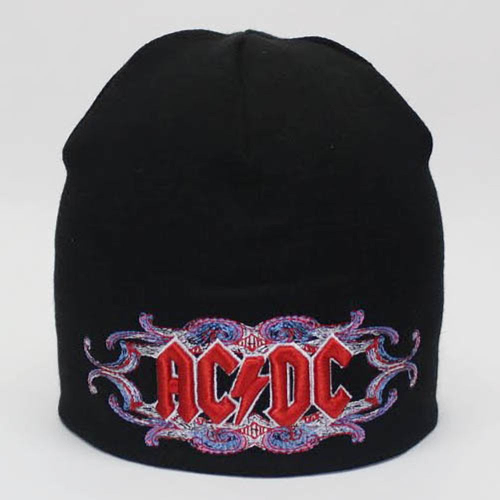 Шапка AC/DC надпись в узоре