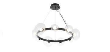 Подвесная светодиодная люстра Bosque SP9 Black/Transparent чёрный Crystal Lux