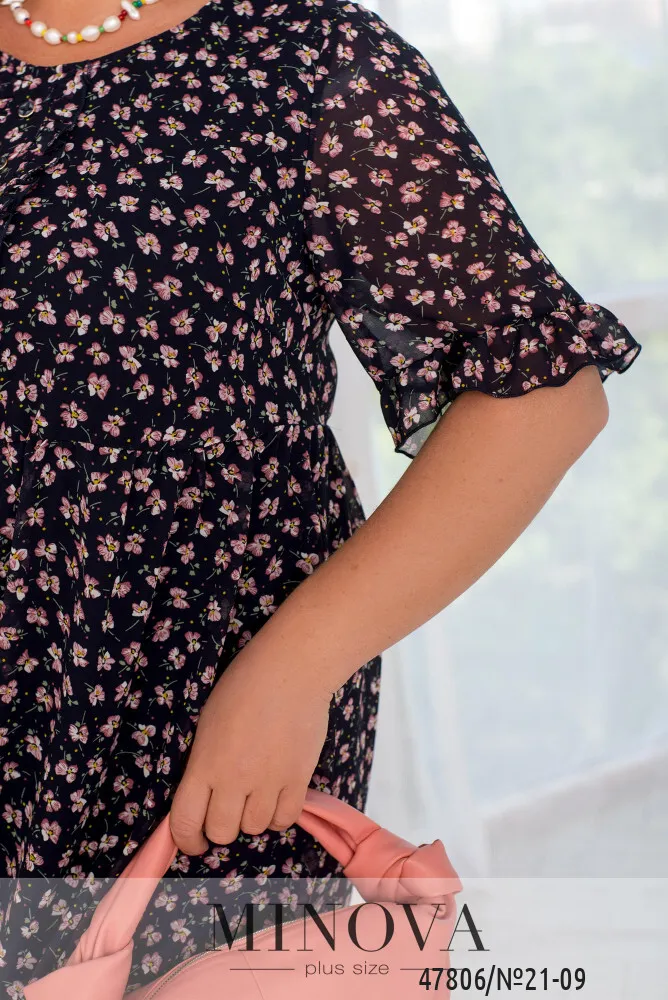 Платье 21-09-Синий Minova