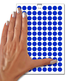 Синие виниловые наклейки для упаковки и маркировки Policomprint M20, 12 мм. 234 шт.