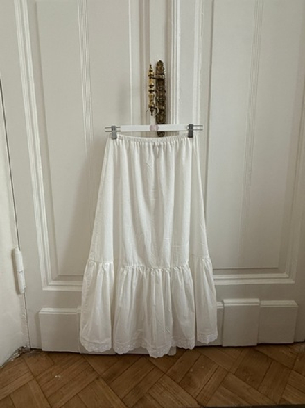 Подъюбник c рюшей, Айвори