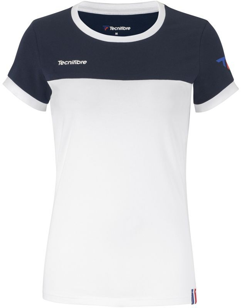 Женская футболка теннисная Tecnifibre Lady F1 Stretch - marine