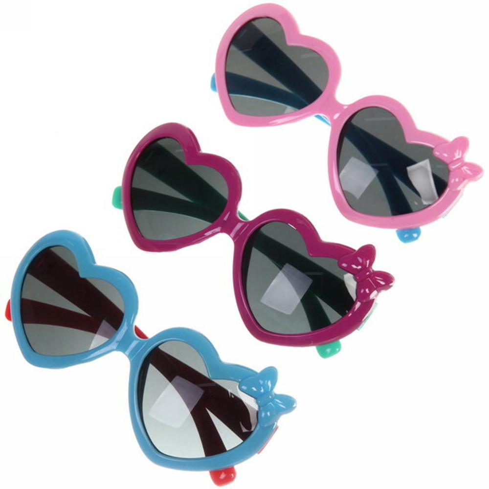 Очки солнцезащитные детские «Sunshine», сердечки, микс цветов