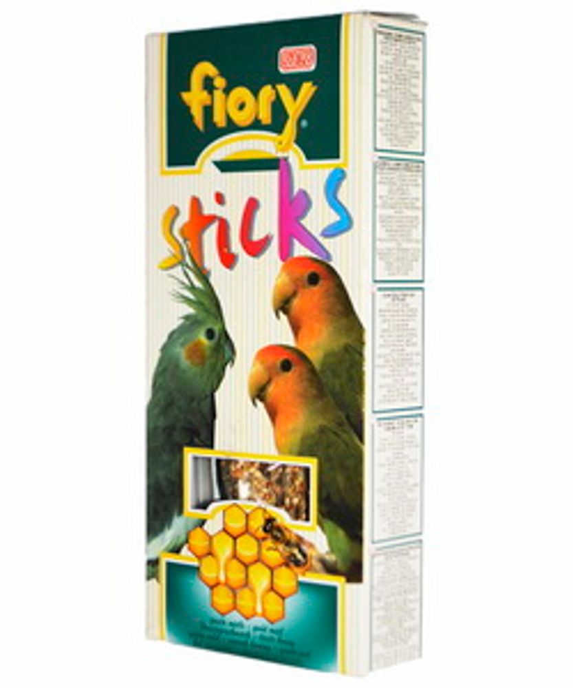 FIORY палочки для средних попугаев с медом 120 г