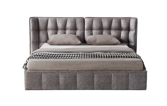 Кровать Hush с подъемным механизмом, 180х200 см, темно-бежевая