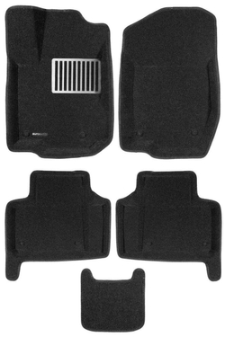 Коврики салона для MERCEDES W164 (ML,GL-Class) (2006-2012) Euromat 3D Lux черные. Арт. EM3D-003501