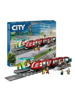 Конструктор Сити Трамвай и станция в центре города 811 дет