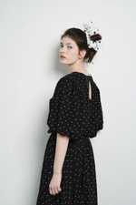 Блузка с рукавами-фонариками, "Конфетти"