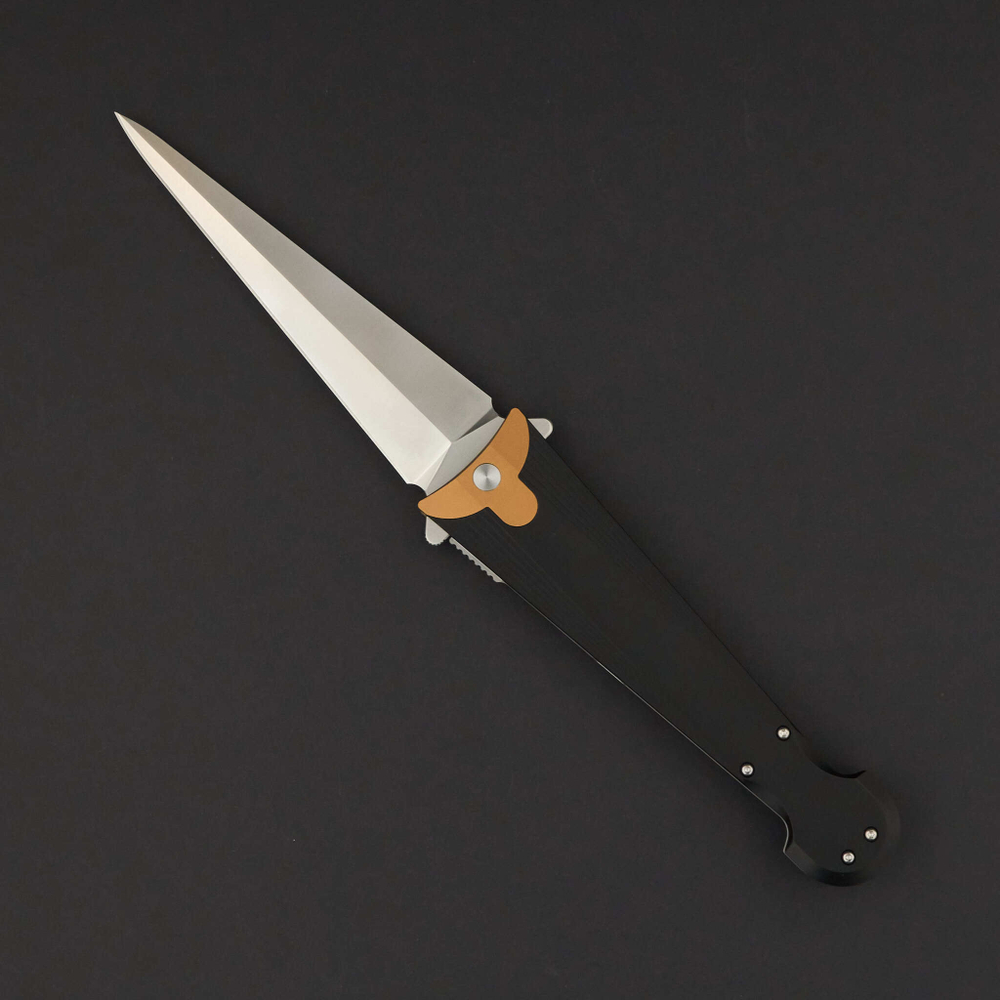 Нож складной Daggerr Чинкуэда Cinquedea black aluminum VG10