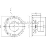 Среднечастотный динамик Russian Bass M165RBH - BUZZ Audio