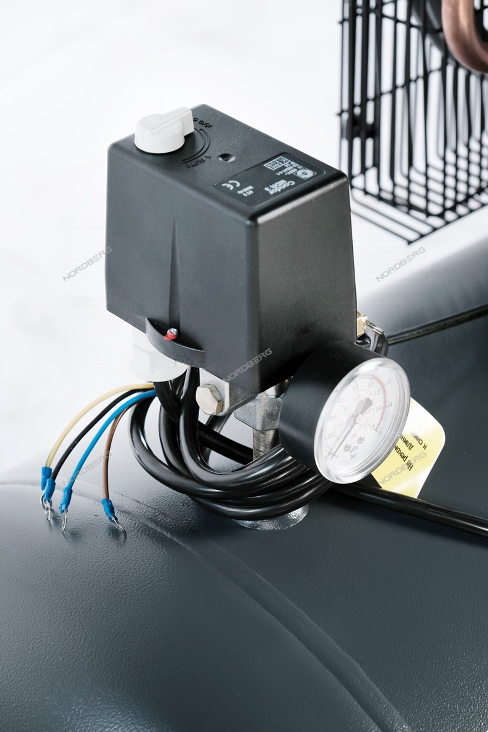 Компрессор поршневой с ременной передачей 380В, ресив. 500л, 1400л/мин NORDBERG NCP500/1400