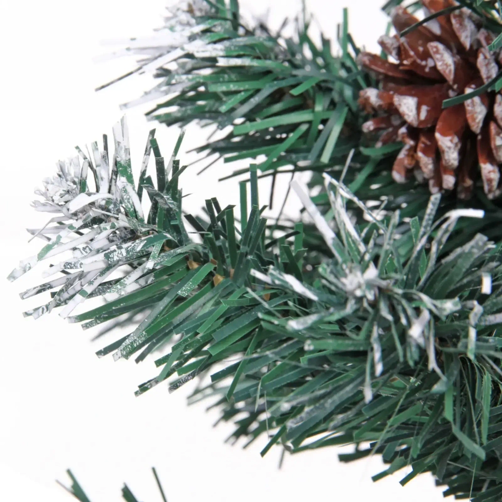 Ёлка «Зимний вечер» 150 см, ПВХ с шишками (550 веток) (без заводской упаковки)