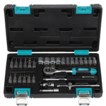 Набор слесарных инструментов Bartex, 1/4", 6-гранные, CrV сталь, кейс, 29 пр, шт