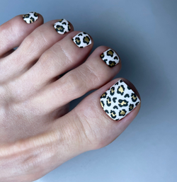Crazy Manic Плёнки для ногтей для педикюра leopard gold p