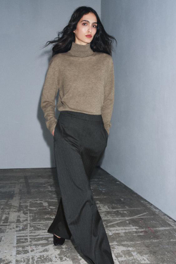 ZARA БРЮКИ-БАЛЛОНЫ СТРУКТУРНОЙ ТКАНИ — ZW COLLECTION, АНТРАЦИТОВО-СЕРЫЙ