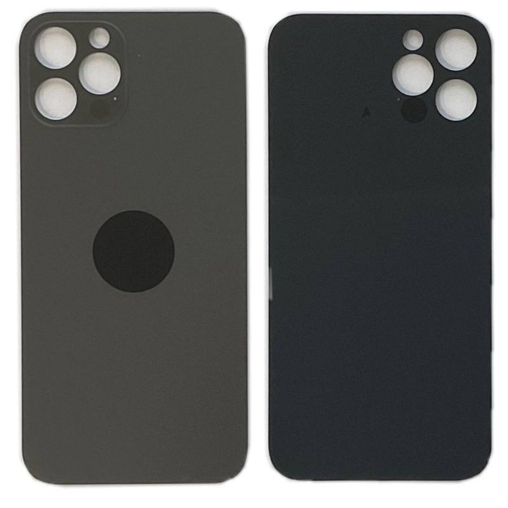 Задняя крышка для Apple iPhone 12 Pro Серый (стекло, широкий вырез под камеру)