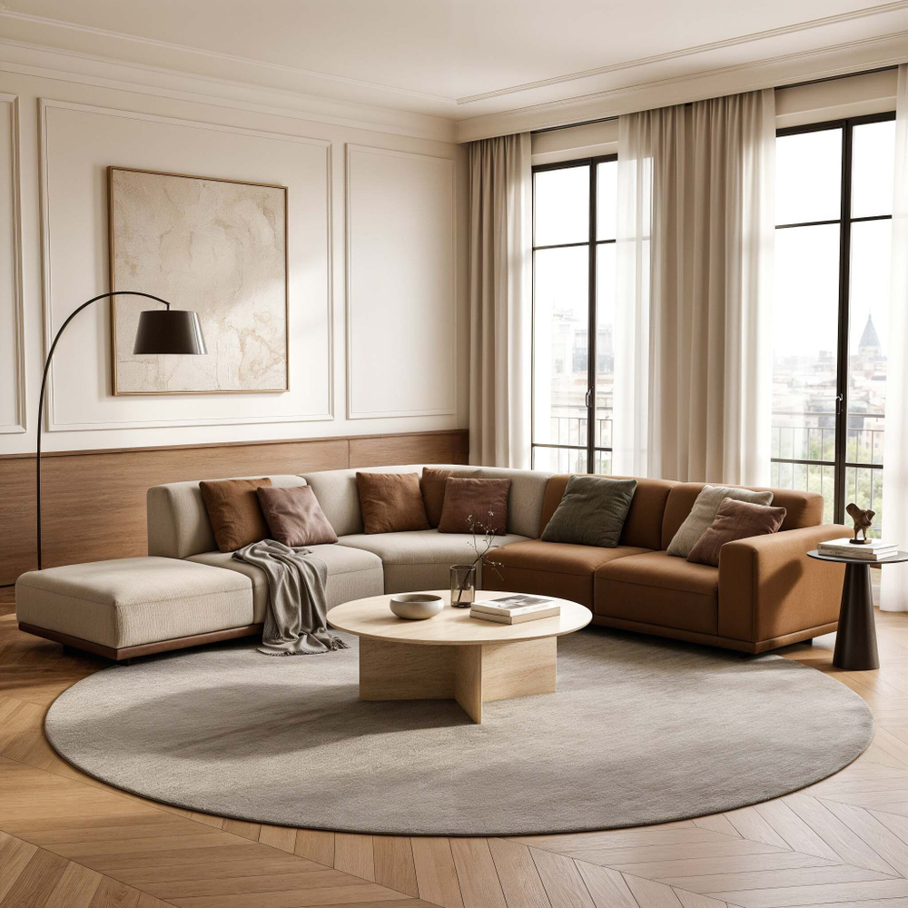 6-и местный нераскладной угловой диван KYOTO KO-17