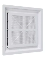 Решетка вентиляционная AIRVENT регулируемая жалюзи 402х442 пластик 4044AVp