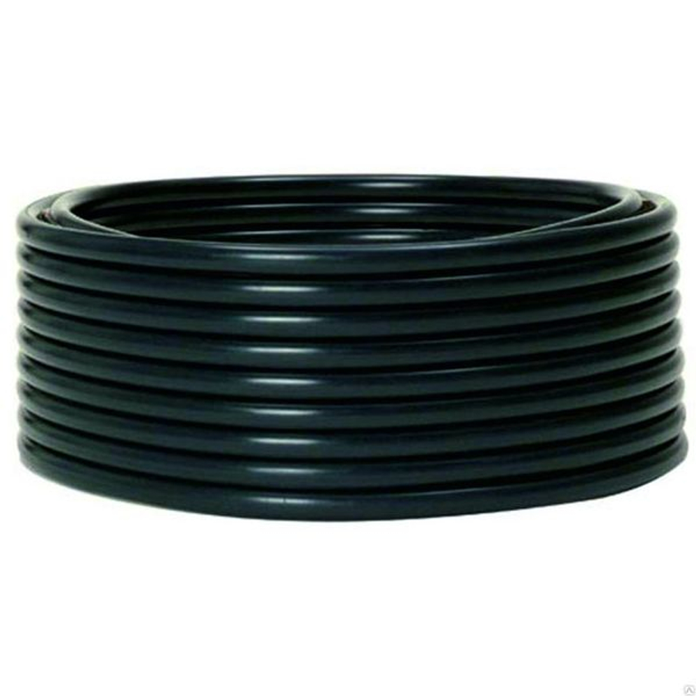 Труба гладкая ПНД жесткая d50 мм (100 м) черная EKF-Plast (100.00 шт.)