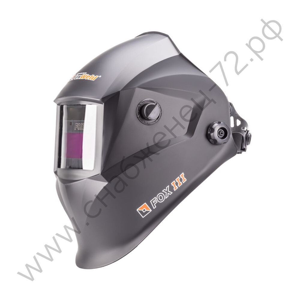 Маска сварщика FOX 3 черная (ф-р АСФ 4/9-13 с внеш. и внутр. рег.) без коробки