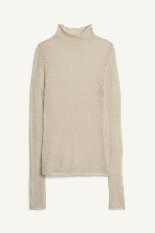 ZARA СВИТЕР ТОНКОЙ ВЯЗКИ, ЭКРЮ