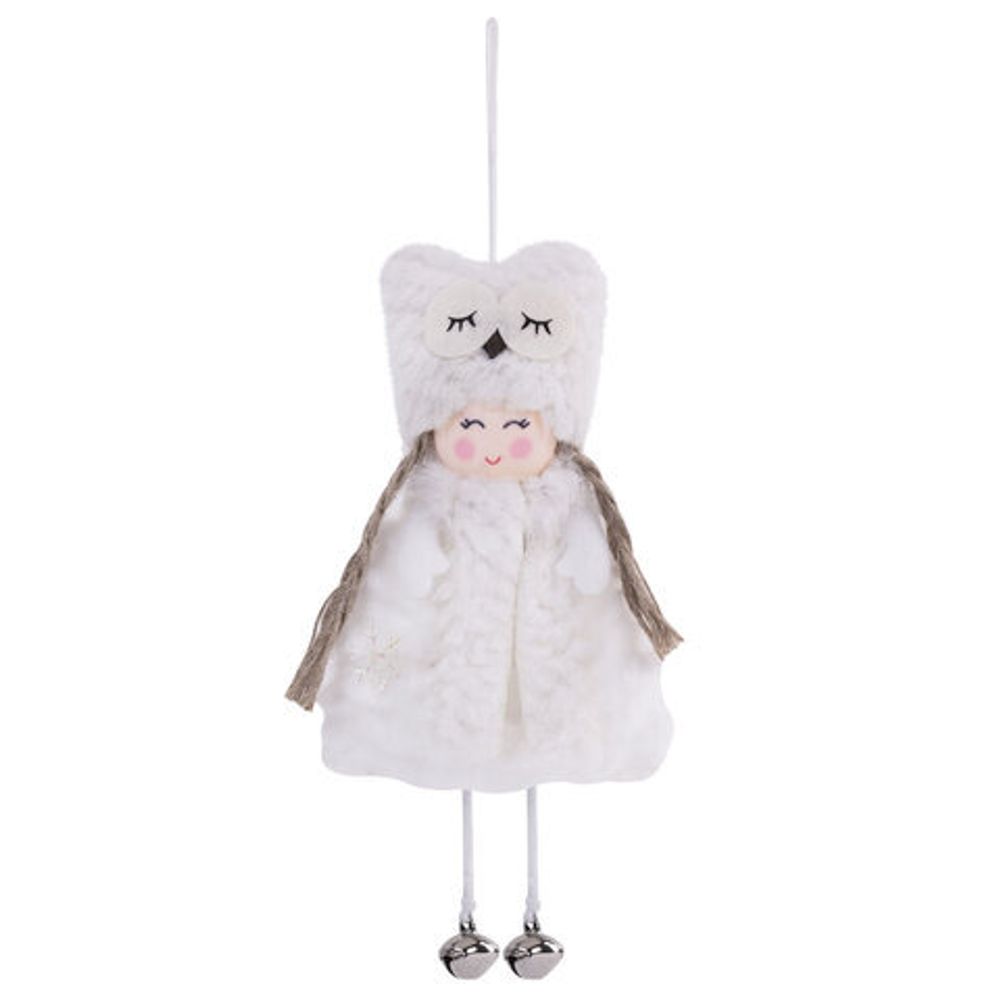 Украшение елочное, 18 см, "Ангелочек", полиэстер, ассорти 4 дизайна, ЗОЛОТАЯ СКАЗКА, 592607