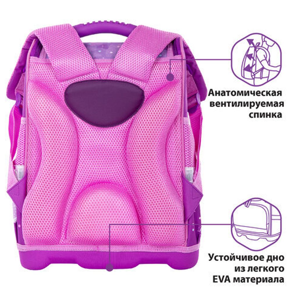 Ранец ЮНЛАНДИЯ WISE для начальной школы, "Sly fox", 37x29х15 см, 270585