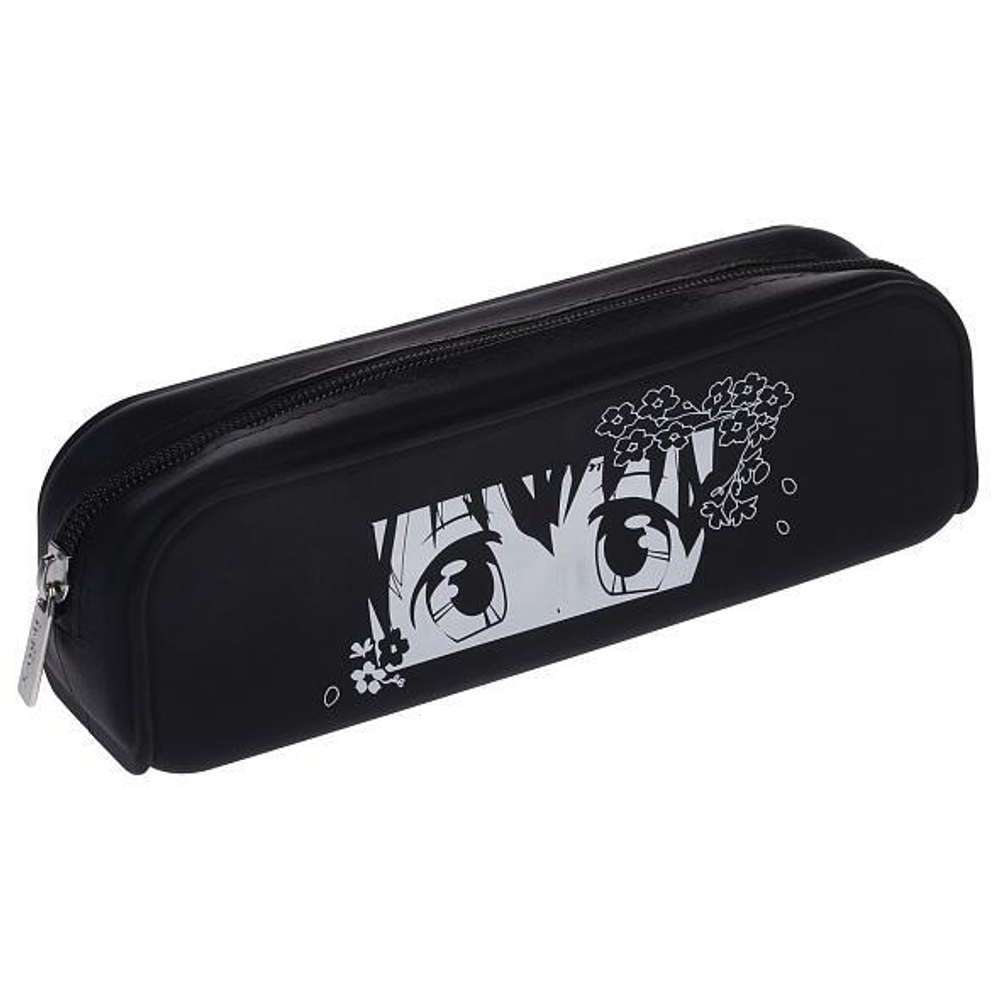 Пенал 200х50х60мм на молнии мягкий "Романтика аниме" (Хатбер)