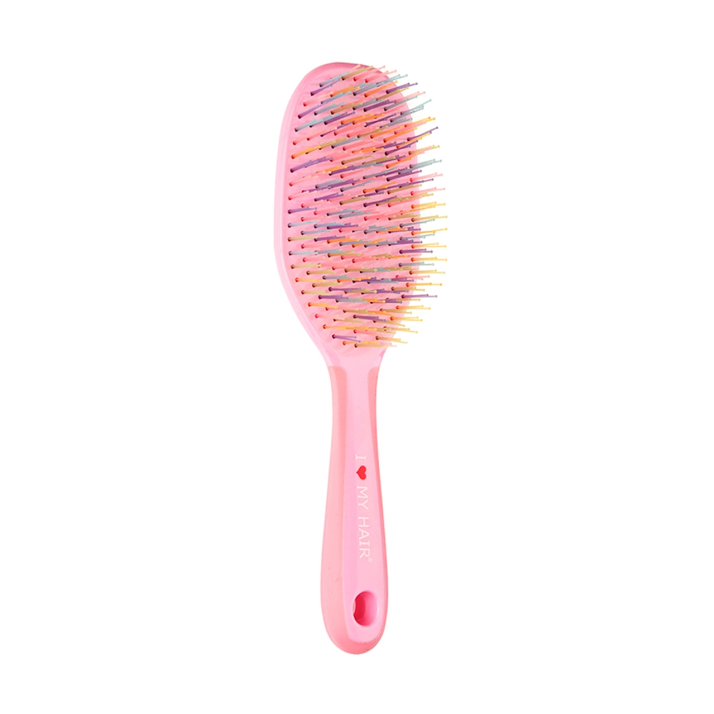 Расческа I LOVE MY HAIR Crazy Brush розовая L