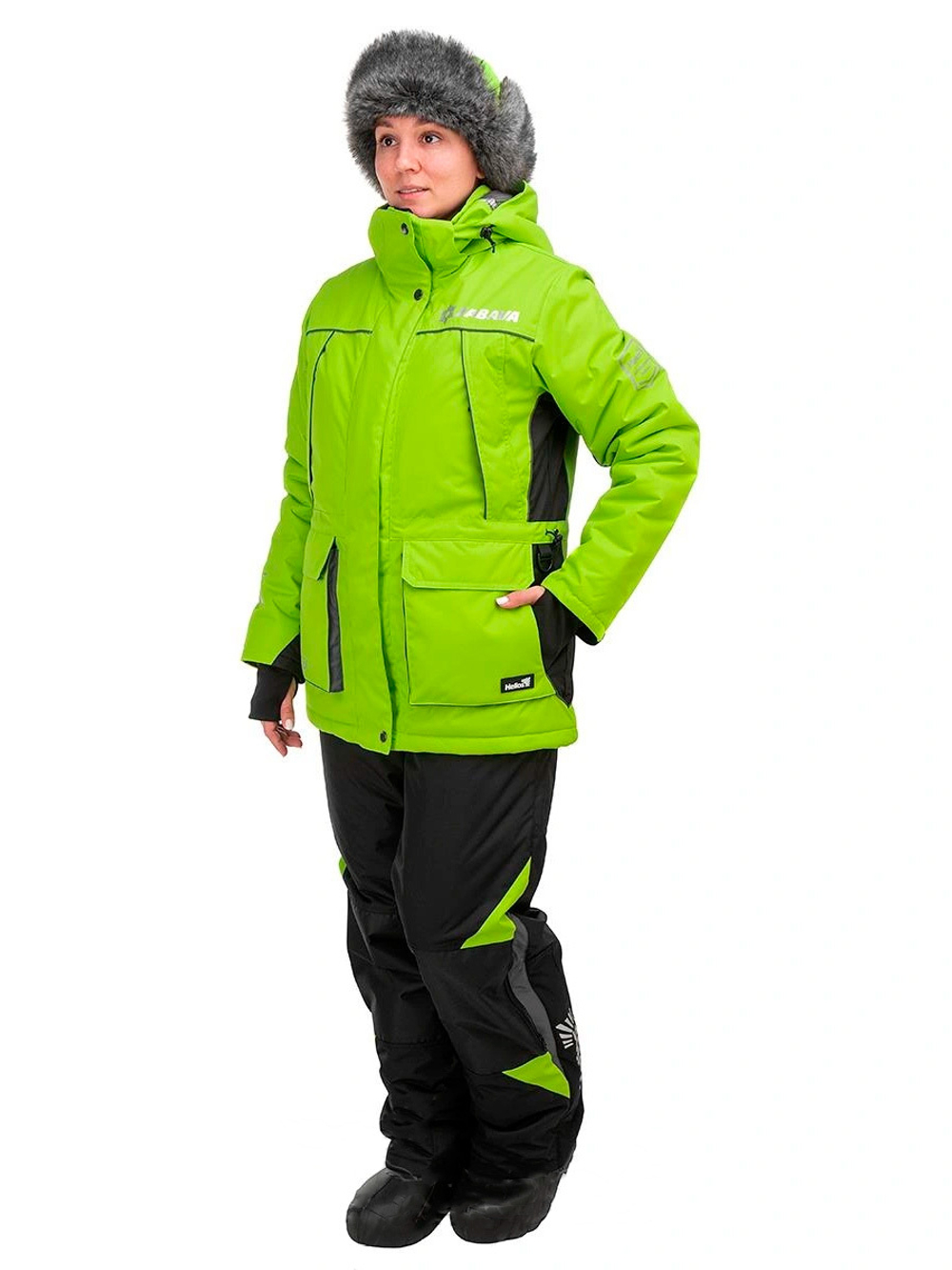 Костюм зимний Helios ZABAVA 8/8 К, AQUA GREEN/BLACK, размер 4XL (T-ZA-4XL-56-170-AG)