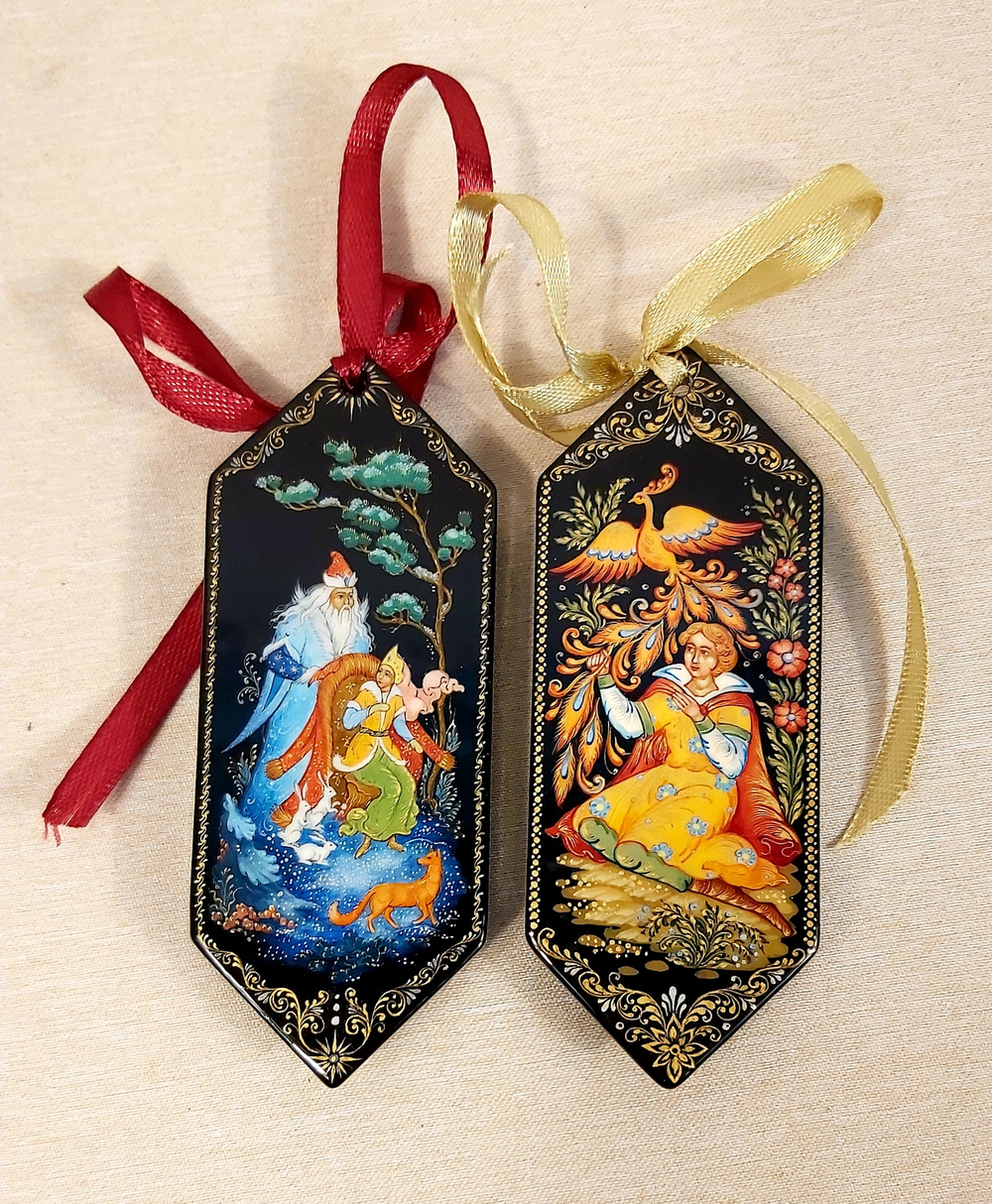 Набор ёлочных игрушек "Конфеты с росписью Палех-17"