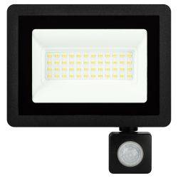 Прожектор светодиодный уличный ЭРА LPR-042-2-65K-050 50Вт 4000лм 6500K КСС Д 120° 2 года IP44 черный рег ИК д/д | Прожекторы Стандарт