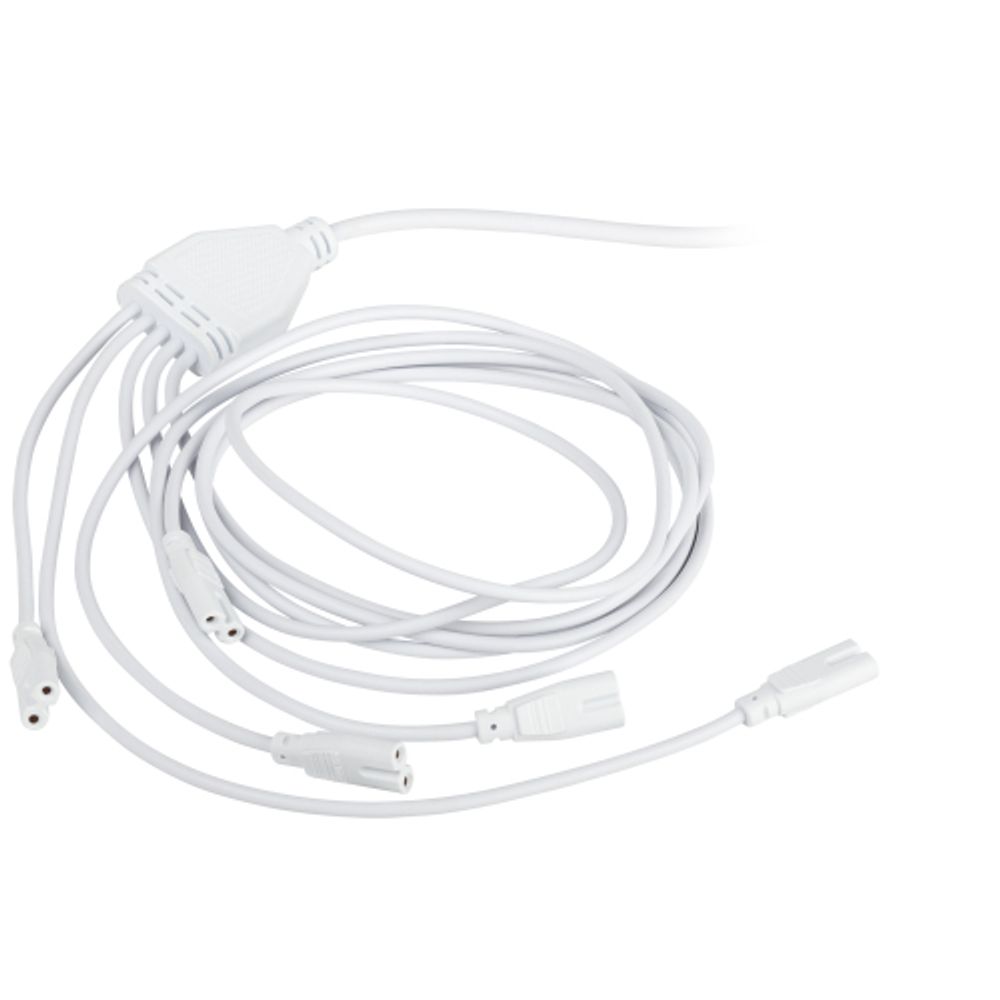 Разветвитель сетевой для линейных светильников ЭРА 5х IEC C7 2pin 2m для подключения 5 светильников | Аксессуары для фито светильников