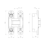 Петля скрытой установки U3D5000.VPG WH белый TECH