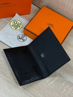 Обложка на паспорт Hermes из кожи крокодила
