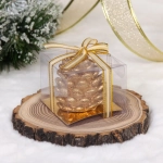 Свеча новогодняя «Лесная шишка» 6,7*6,7*5 см, Золото