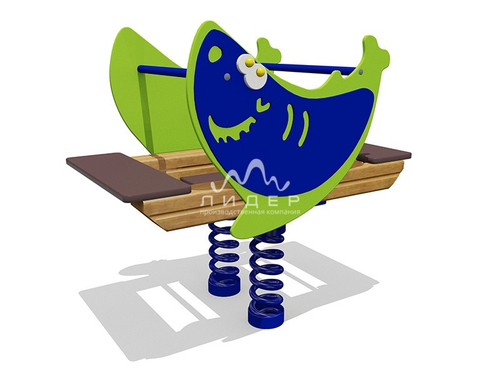 Качели-балансир на пружине “Акула”