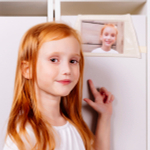 Набор для детского сада: кармашек, коврик, наклейки. Жираф