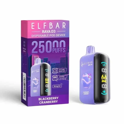 ELF BAR RAYA D3 - Blackberry Cranberry (5% nic)