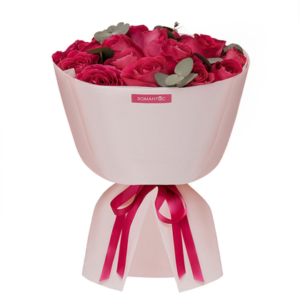 19 розовых роз